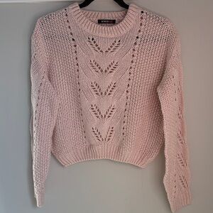 Revolution Blush Knit Crew Neck Sweater